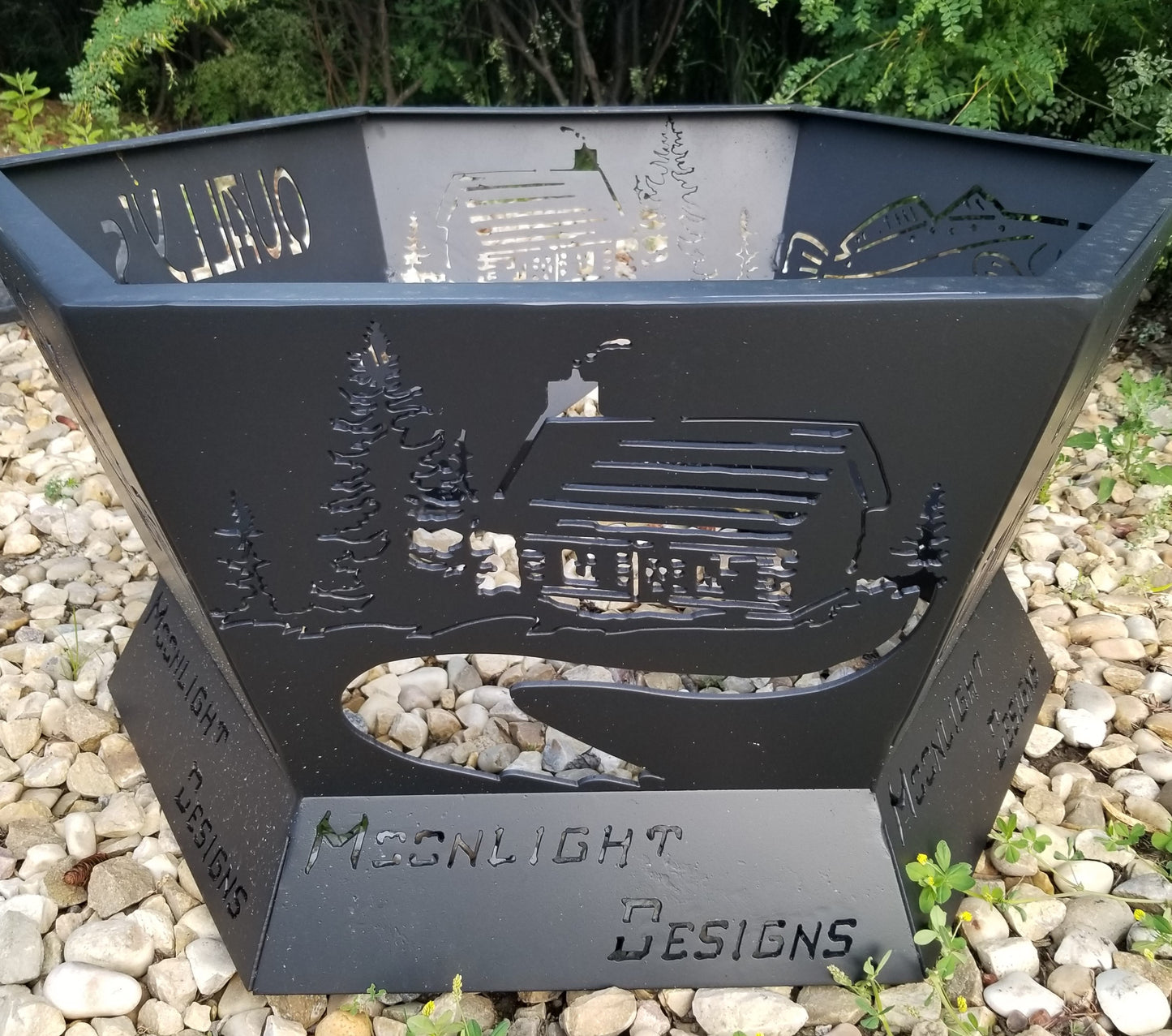 6 Sided Hexagon Fire Pit - 24" tapered to 32"