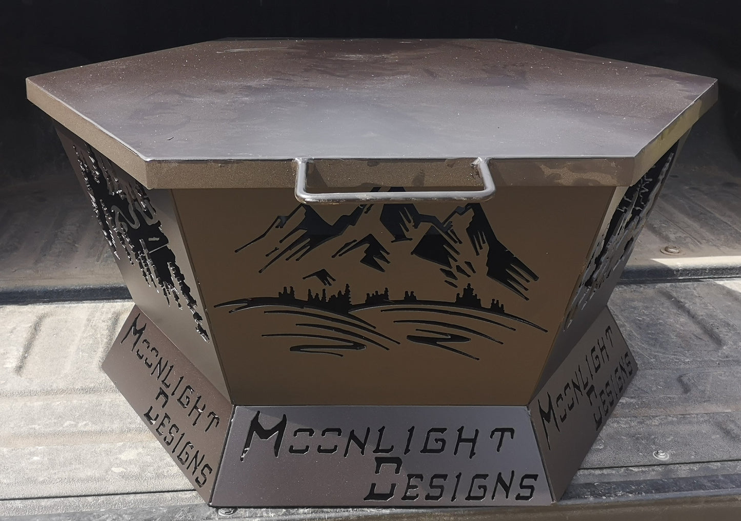 6 Sided Hexagon Fire Pit - 24" tapered to 32"
