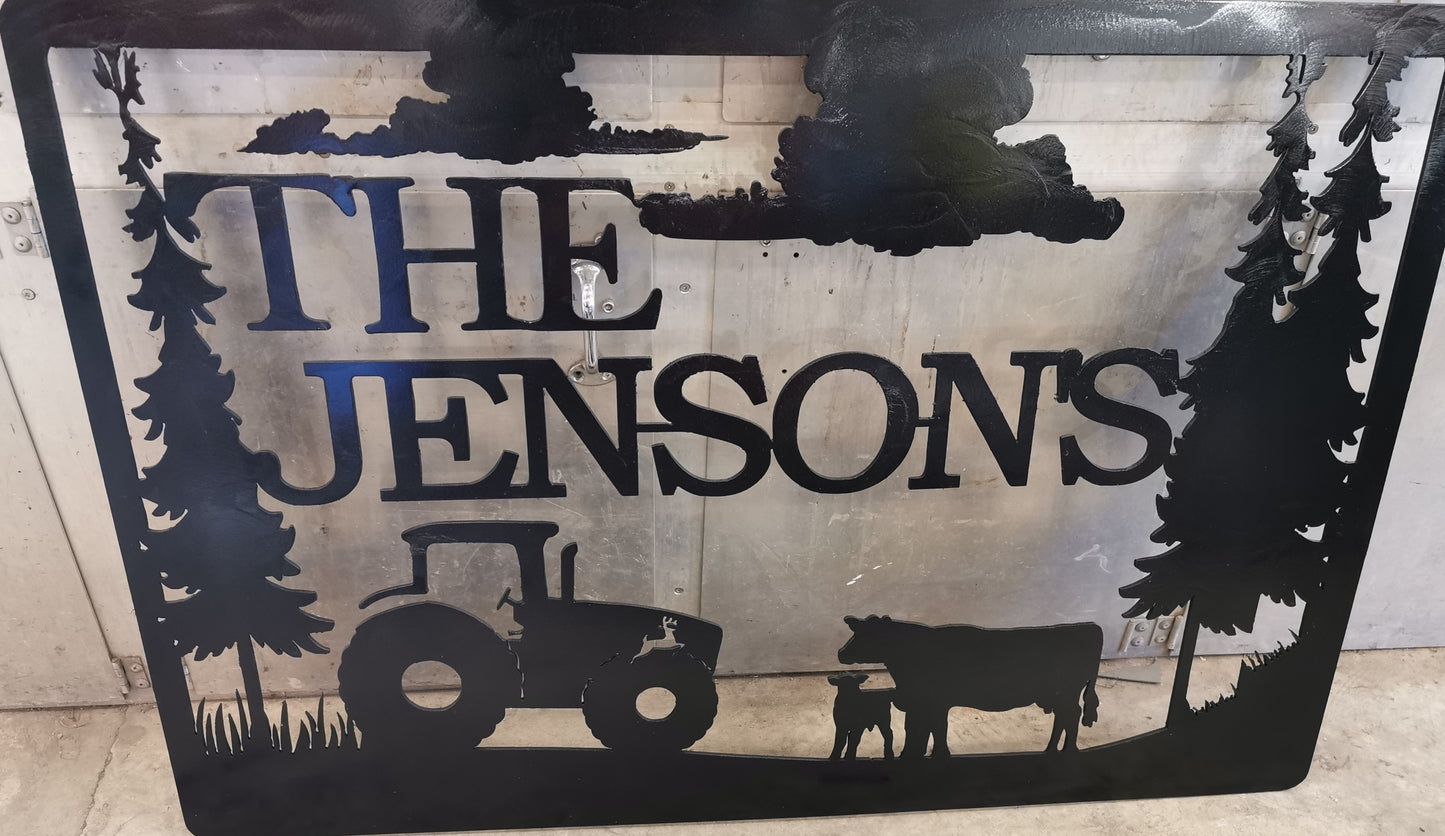 Custom Wall/Driveway Signs