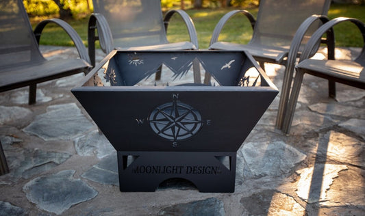 4 Sided Fire Pit - 22" bottom tapered to 27" top