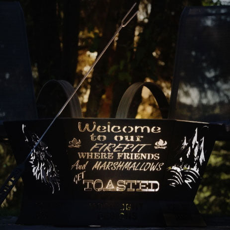 6 Sided Hexagon Fire Pit - 28" tapered to 36"