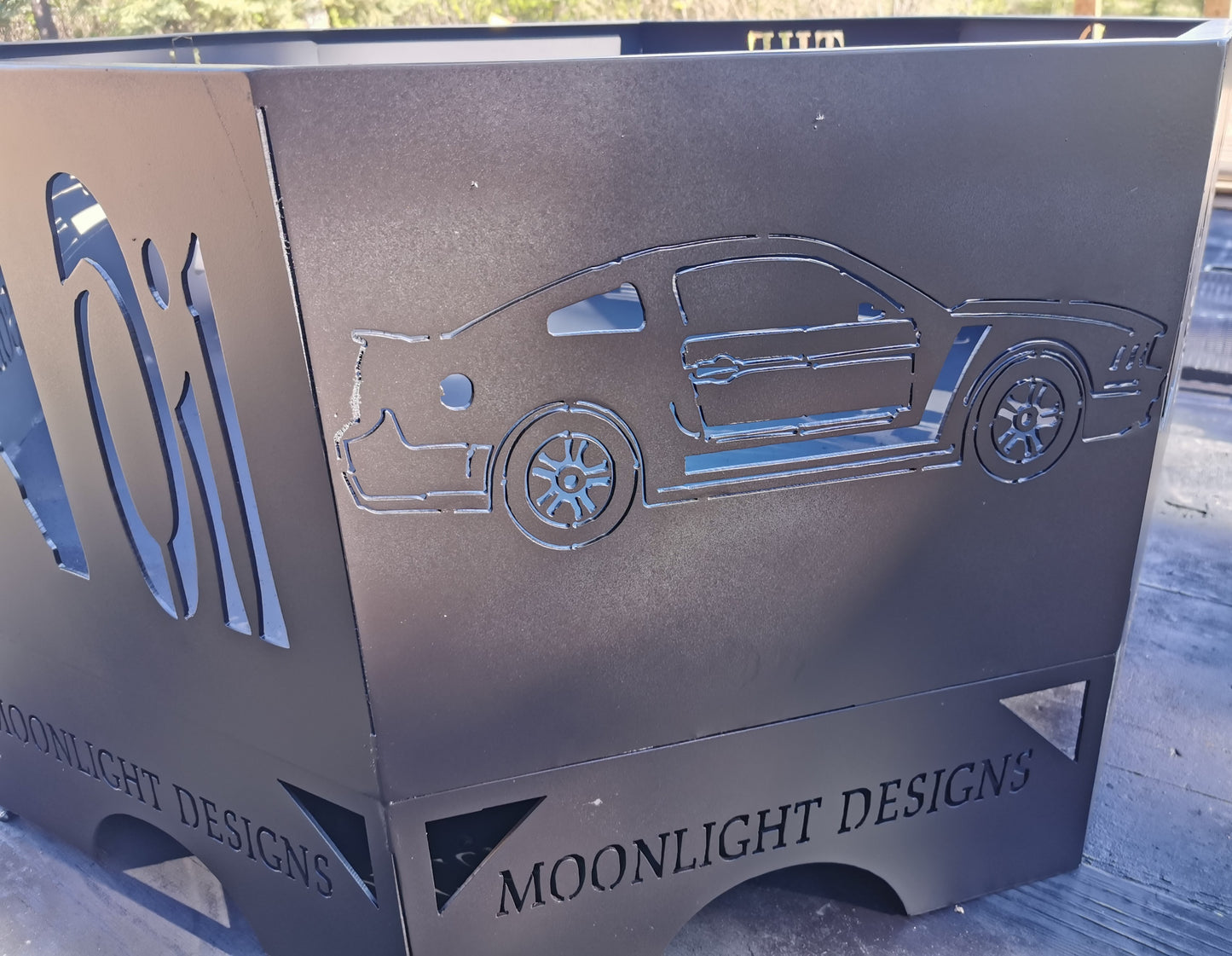 8 Sided Octagon Fire Pit, 32" with Base and Feet