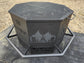 8 Sided Octagon Fire Pit, 32" with Base and Feet