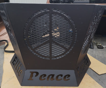 6 Sided Hexagon Fire Pit - 32" tapered to 42"