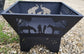 4 Sided Fire Pit - 24" bottom tapered to 30" top