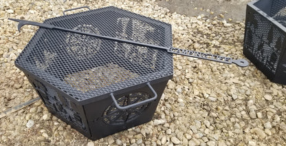 6 Sided Hexagon Fire Pit - 36" tapered to 48"