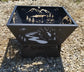 4 Sided Fire Pit - 29" bottom tapered to 36" top