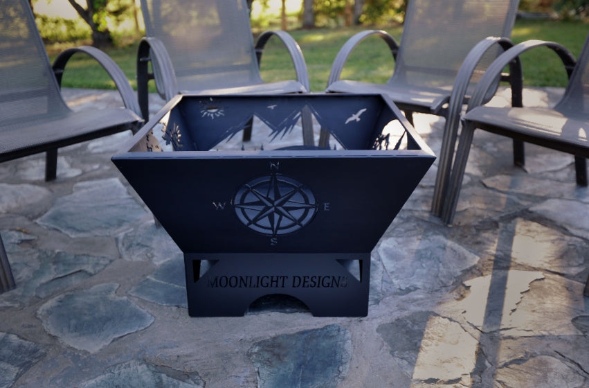 4 Sided Fire Pit - 24" bottom tapered to 30" top