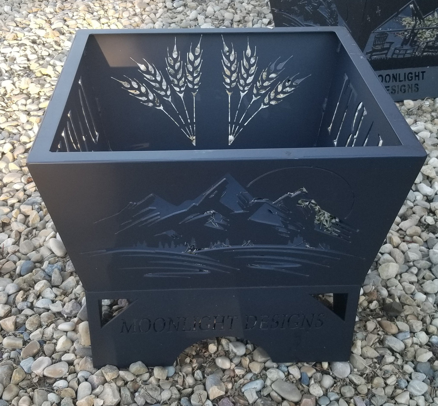 4 Sided Fire Pit - 24" bottom tapered to 30" top