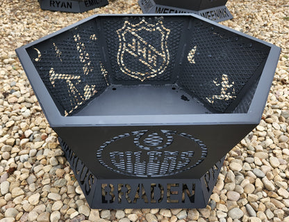 6 Sided Hexagon Fire Pit - 28" tapered to 36"
