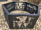 6 Sided Hexagon Fire Pit - 32" tapered to 42"