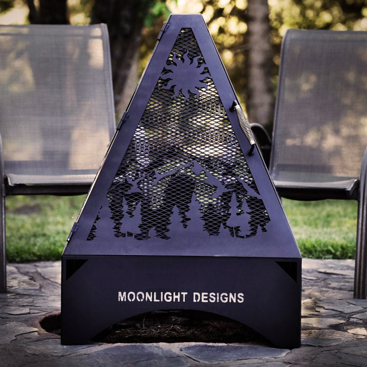 4-Sided Pyramid Fire Pits